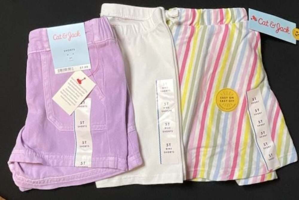 Cat & Jack Toddler Girls Multi Stripe Skort Size 5T